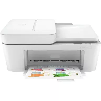 image of HP - DeskJet 4132e Wireless All-in-One Inkjet Printer with 3 months of Instant Ink Included with HP+ - White with sku:bb22199844-bestbuy