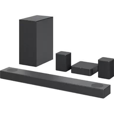 image of LG - 5.1.2 Channel Soundbar with Wireless Subwoofer, Dolby Atmos and DTS:X - Black with sku:bb21958743-bestbuy