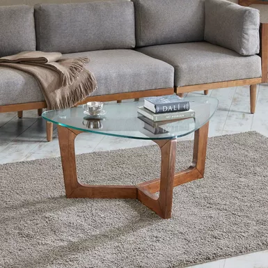 Emory Glass Top Coffee Table