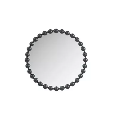 Marlowe Beaded Round Wall Mirror 27"D