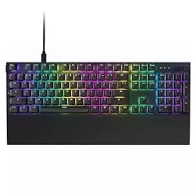 image of NZXT Function 2 ,  Full-Size Optical Gaming Keyboard ,  8K Polling Rate ,  Linear Optical Switches ,  Adjustable Actuation ,  Double-Shot PBT Keycaps ,  RGB ,  Hot-Swappable ,  Wrist Rest ,  Black with sku:b0ccvlqhqf-amazon