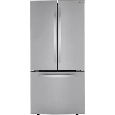 image of LG - 25.1 Cu. Ft. French Door Refrigerator with Ice Maker - Stainless Steel with sku:bb21614258-bestbuy