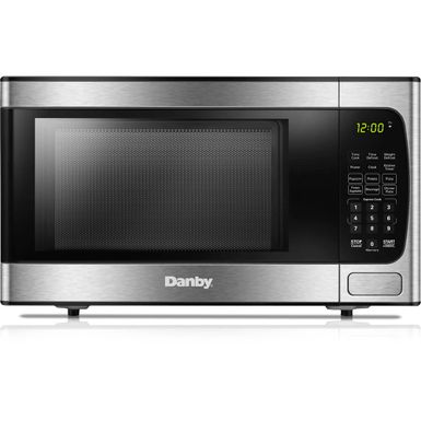 image of Danby DBMW0924BBS 0.9 Cu.Ft. Stainless Counter-Top Microwave with sku:dbmw0924bbs-electronicexpress