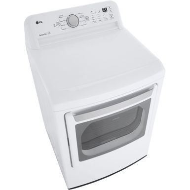 Alt View Zoom 14. LG - 7.3 Cu Ft Electric Dryer with Sensor Dry - White