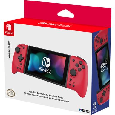 image of Nintendo Switch Split Pad Pro (Red) by HORI - Red with sku:bb21705399-6451099-bestbuy-hori