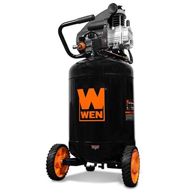 image of WEN 2202T 15-Amp 20-Gallon Oil-Lubricated Portable Vertical Electric Air Compressor with sku:b08zvrs6s7-wen-amz