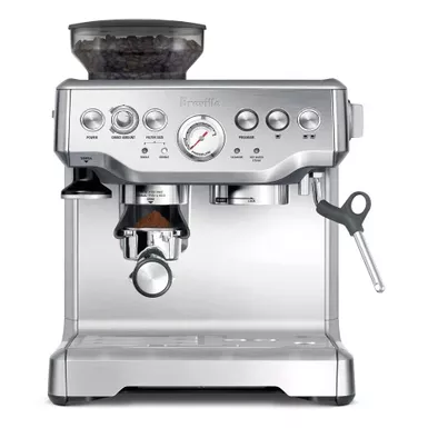image of Breville - the Barista Express Espresso Machine with 15 bars of pressure, Milk Frother and intergrated grinder - Stainless Steel with sku:bb19785143-bestbuy