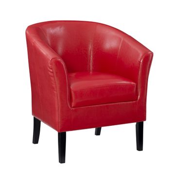 image of Sheraton Club Chair Red with sku:lfxs1601-linon