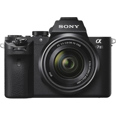 image of Sony - Alpha a7 II Full-Frame Mirrorless Video Camera with 28-70mm Lens - Black with sku:bb19685111-1634012-bestbuy-sony