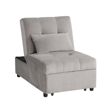 image of Daria 4-in-1 Convertible Futon Lounge Chair - Brownish Grey with sku:krck0zowwszaxs1neeulrgstd8mu7mbs--ovr