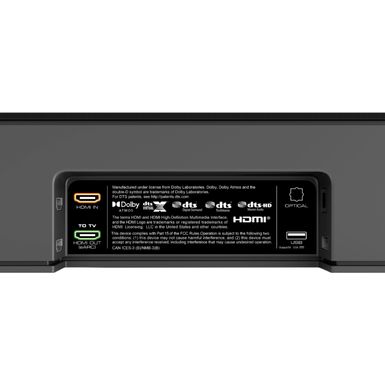 Alt View Zoom 14. VIZIO - 5.1.2-Channel M-Series Premium Sound Bar with Wireless Subwoofer, Dolby Atmos and DTS:X - Dark Charcoal