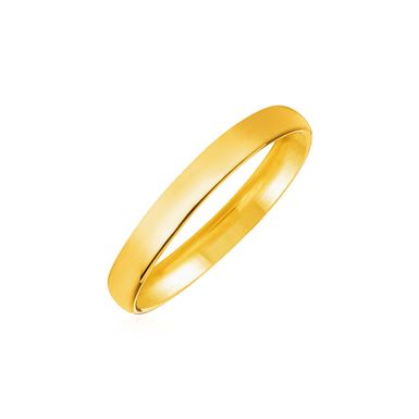 14k Yellow Gold Comfort Fit Wedding Band (Size 7)