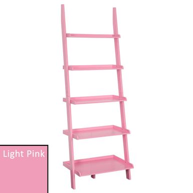 image of Copper Grove Helena Ladder Bookshelf - Light Pink with sku:p-74pqap8eqqabc0gan4mastd8mu7mbs-con-ovr