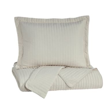 image of Buff Raleda Queen Coverlet Set with sku:q493003q-ashley