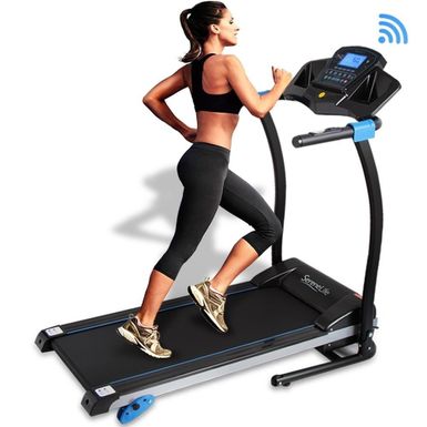 image of SereneLife Digital Treadmill with Downloadable App,Built-in MP3 Player with sku:b07fsyzvtz-ser-amz