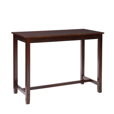 image of Ansley Bar Height Pub Table Brown with sku:lfxs1919-linon