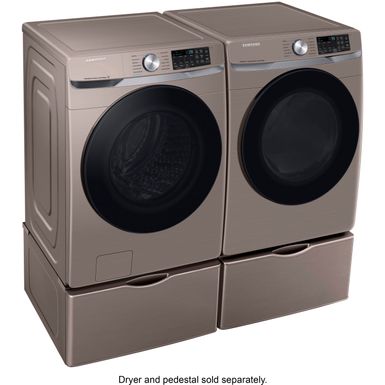 Alt View Zoom 22. Samsung - 4.5 cu. ft. Large Capacity Smart Front Load Washer with Super Speed Wash - Champagne