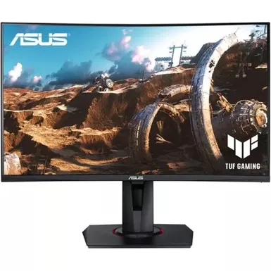 image of ASUS - TUF Gaming 27" Curved FHD 240Hz 1ms FreeSync Premium Gaming Monitor w/ HDR and Height Adjust (DisplayPort, HDMI) - Black with sku:bb22123771-bestbuy