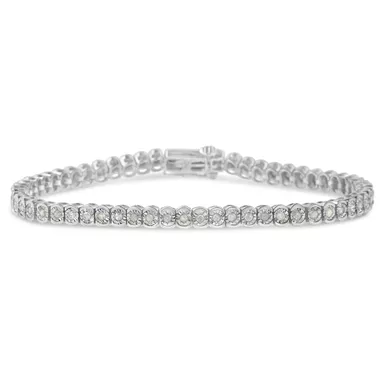 Sterling Silver 1ct TDW Diamond Tennis Bracelet (I-J, I2-I3)