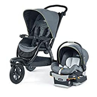 image of Chicco Activ3 Jogging Travel System - Solar | Grey with sku:b09q7dww2d-amazon