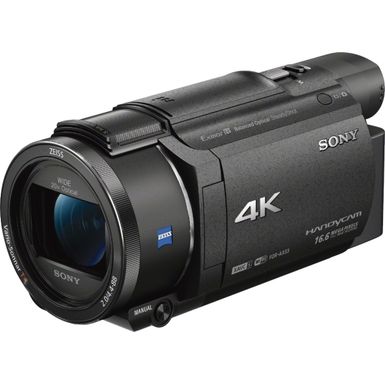 image of Sony - Handycam AX53 4K Flash Memory Premium Camcorder - Black with sku:bb19911420-4849001-bestbuy-sony