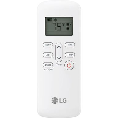 Alt View Zoom 17. LG - 450 Sq. Ft. Smart Portable Air Conditioner with 12,000 BTU Heater - Black