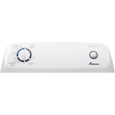 Alt View Zoom 1. Amana - 6.5 Cu. Ft. Electric Dryer with Automatic Dryness Control - White