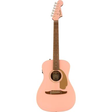 image of Fender FSR Malibu Player Acoustic Guitar, Shell Pink with sku:fe970722056-adorama