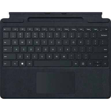image of Microsoft - Surface Pro Signature Keyboard - Black with sku:8xa00001-8xa-00001-abt