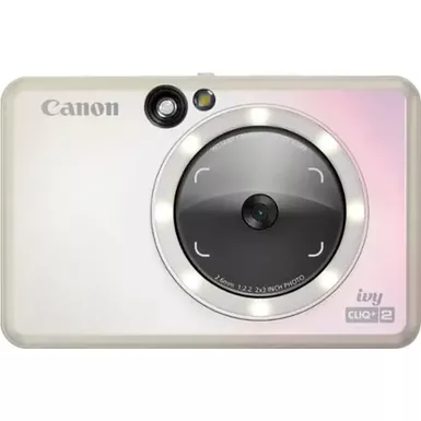 image of Canon - Ivy CLIQ+2 Instant Film Camera - Iridescent White with sku:bb21617342-bestbuy