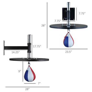 Rent To Own Soozier Speed Bag Platform, Wall Mounted Speedball For ...