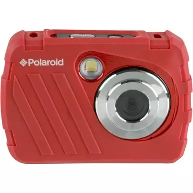 image of Polaroid - 16MP Waterproof Digital Camera - Red with sku:bb21741610-bestbuy