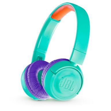 image of JBL JR300BT Tropic Teal Kids Wireless On-Ear Headphones with sku:jr300bttel-electronicexpress