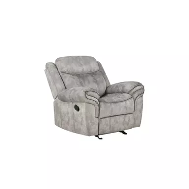 ACME Zubaida Motion Glider Recliner, Two Tone Gray Velvet