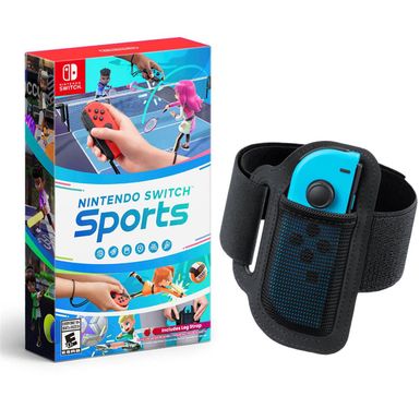 image of Nintendo Switch Sports - Nintendo Switch - With Nintendo Leg Strap with sku:nicras8sab-adorama
