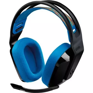 Logitech - G535 Lightspeed Wireless Gaming Headset for PS5, PS4, PC - Black-Blue