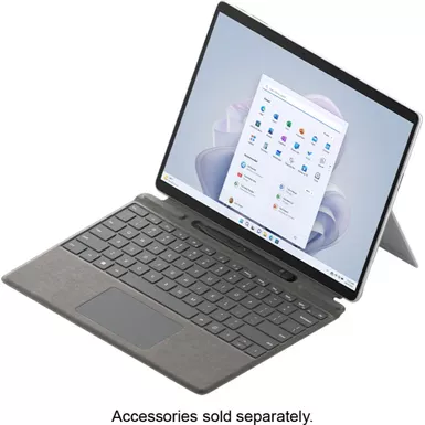 image of Microsoft - Surface Pro 9 - 13" Touch-Screen - Intel Core i5 - 8GB Memory - 128GB SSD - Device Only (Latest Model) - Platinum with sku:bb22046954-bestbuy