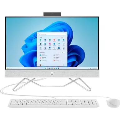 image of HP - 23.8" Full HD Touch-Screen All-in-One - Intel Core i3 - 8GB Memory - 512GB SSD - Starry White with sku:bb22196814-bestbuy