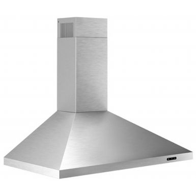 image of Broan Elite Ew48 Series 36" Stainless Steel Pyramidal Chimney Range Hood with sku:ew4836ss-electronicexpress