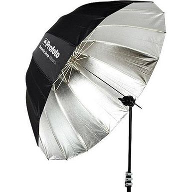 image of Profoto Deep Silver Umbrella, Large, 51" (129.54cm) with sku:pp100978-adorama