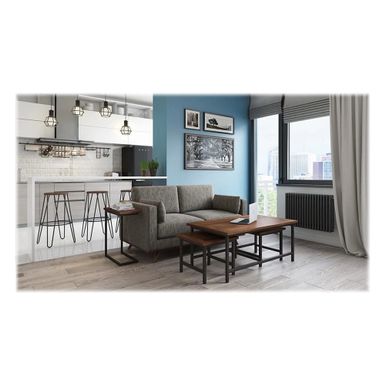 Alt View Zoom 15. Simpli Home - Skyler Rectangular Modern Solid Mango Wood Table - Dark Cognac Brown
