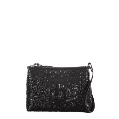 image of Brahmin Lorelei Shoulder Bag (Black Melbourne) with sku:s10151|black|o/s-corporatesignature