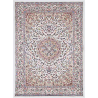 image of Hassell Ivory And Blue 3.3X5 Area Rug with sku:lfxsr1002-linon