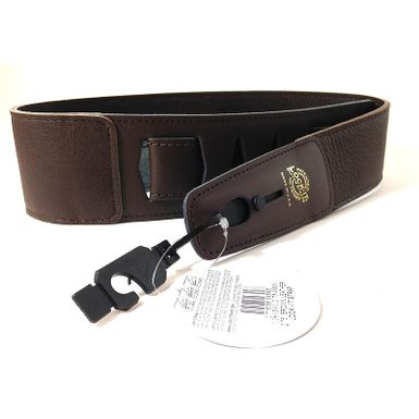 image of Lock-it 2.75" Leather Guitar Strap with Built In Strap Lock - BROWN with sku:loc-lis039l275brn-guitarfactory