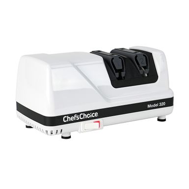 image of Chef'sChoice - Model 320 FlexHone Professional Compact Electric Knife Sharpener with Diamond Abrasives & Precision Angle Control - White with sku:bb21659985-5271320-bestbuy-chef'schoice
