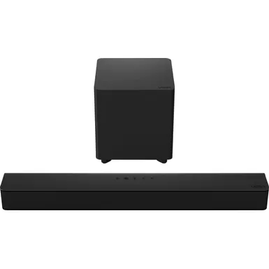 image of VIZIO - 2.1-Channel V-Series Home Theater Sound Bar with DTS Virtual:X and Wireless Subwoofer - Black with sku:bb21803655-bestbuy
