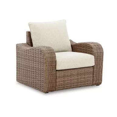 image of Sandy Bloom Lounge Chair with Cushion with sku:p507-820-ashley
