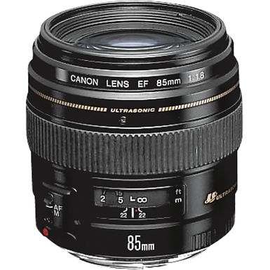 image of Canon - EF 85mm f/1.8 USM Medium Telephoto Lens - Black with sku:bb10305406-8551186-bestbuy-canon