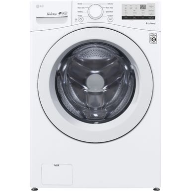 image of LG - 4.5 Cu. Ft. High Efficiency Stackable Front-Load Washer with 6Motion Technology - White with sku:wm3400cw-electronicexpress