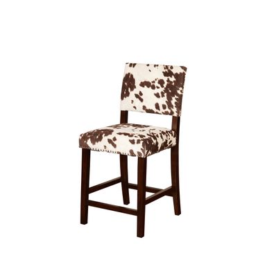 image of Wilbeth Counter Stool Brown Cow with sku:lfxs1746-linon